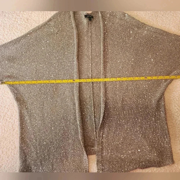 Apt. 9 Silver Sparkle Open-Front Cardigan - Picture 9 of 10